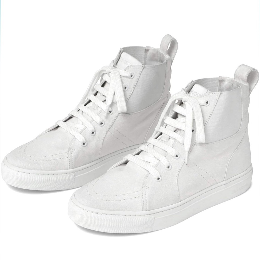 Thakoon Pull On High Top Sneakers White New Women’s Size 38 Fresh Clean Casual